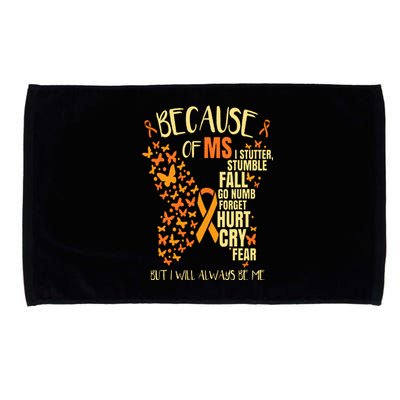 MS Multiple Sclerosis Microfiber Hand Towel