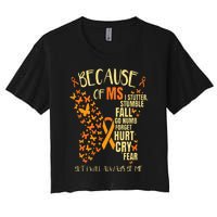 MS Multiple Sclerosis Women's Crop Top Tee