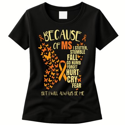 MS Multiple Sclerosis Womens T-Shirt