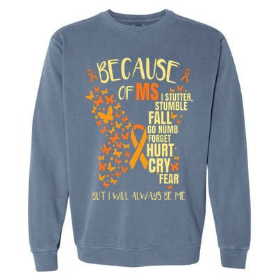 MS Multiple Sclerosis Garment-Dyed Sweatshirt