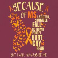 MS Multiple Sclerosis 16oz Travel Tumbler