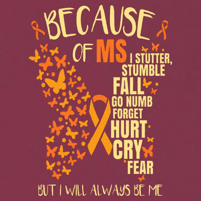 MS Multiple Sclerosis 16oz Travel Tumbler