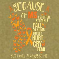 MS Multiple Sclerosis Garment-Dyed Women's Muscle Tee
