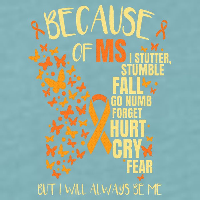 MS Multiple Sclerosis Sueded Cloud Jersey T-Shirt