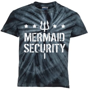 Merman Mermaid Security Funny Swimming Kids Tie-Dye T-Shirt