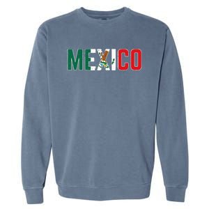 Mexico Mexican Soccer Fan Garment-Dyed Sweatshirt