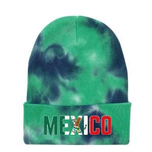 Mexico Mexican Soccer Fan Tie Dye 12in Knit Beanie