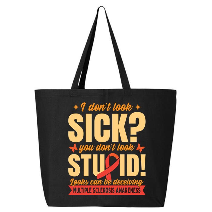 Ms Multiple Sclerosis Awareness Funny Gift 25L Jumbo Tote
