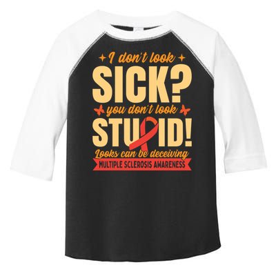 Ms Multiple Sclerosis Awareness Funny Gift Toddler Fine Jersey T-Shirt