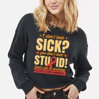 Ms Multiple Sclerosis Awareness Funny Gift Cropped Pullover Crew
