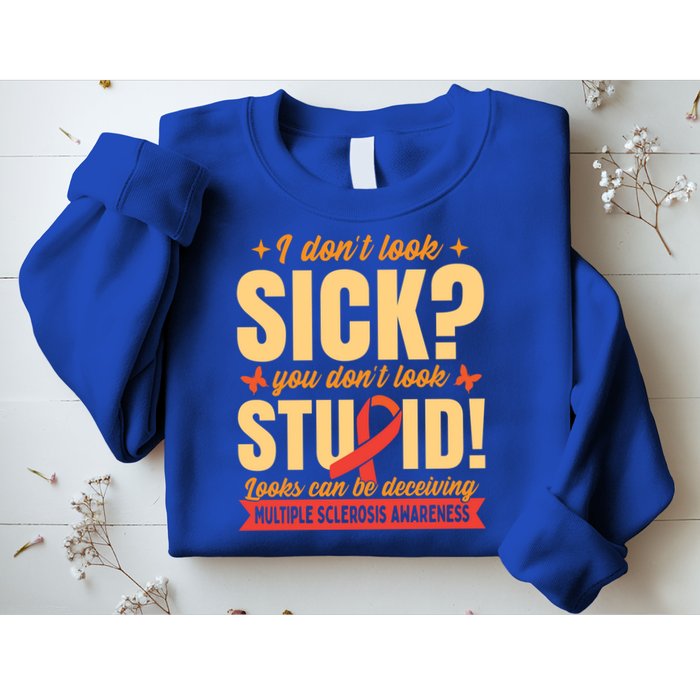 Ms Multiple Sclerosis Awareness Funny Gift Sweatshirt
