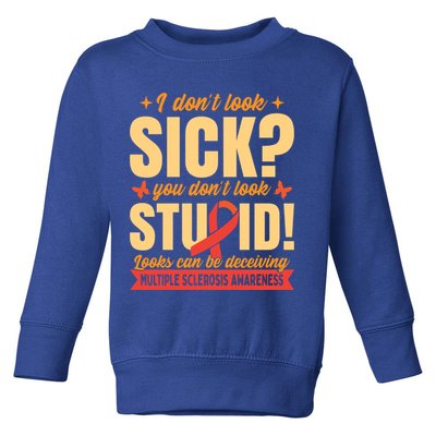Ms Multiple Sclerosis Awareness Funny Gift Toddler Sweatshirt