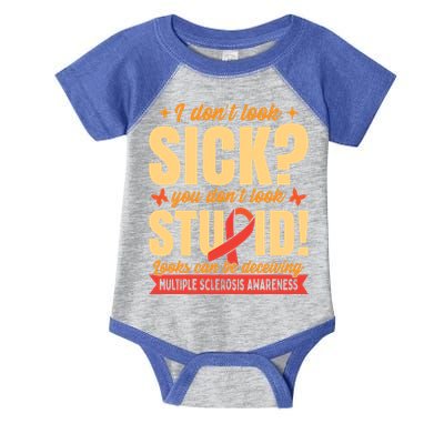 Ms Multiple Sclerosis Awareness Funny Gift Infant Baby Jersey Bodysuit