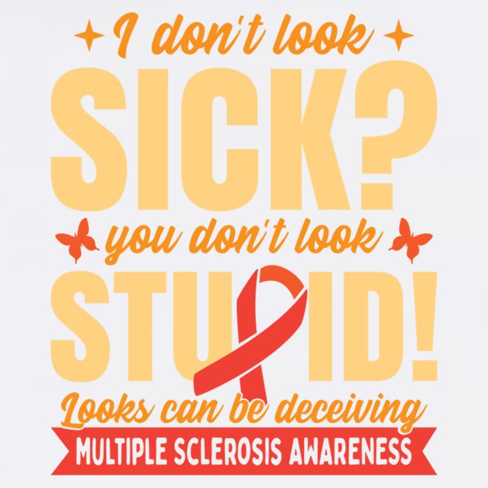 Ms Multiple Sclerosis Awareness Funny Gift Garment-Dyed Sweatshirt
