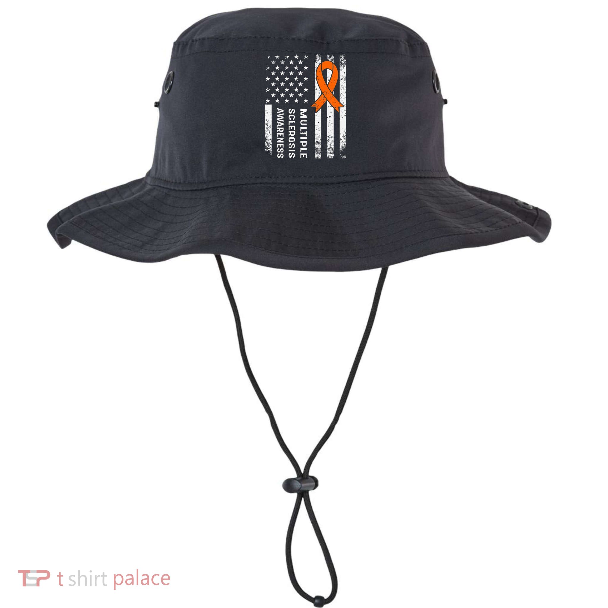 MS Multiple Sclerosis Awareness Orange Ribbon Bucket Hat