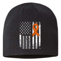 MS Multiple Sclerosis Awareness Orange Ribbon Sustainable Beanie