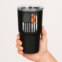 MS Multiple Sclerosis Awareness Orange Ribbon Tumbler