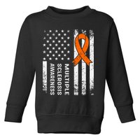 MS Multiple Sclerosis Awareness Orange Ribbon Toddler Sweatshirt
