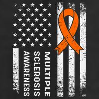 MS Multiple Sclerosis Awareness Orange Ribbon Golf Towel