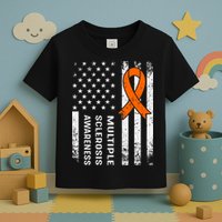 MS Multiple Sclerosis Awareness Orange Ribbon Toddler T-Shirt