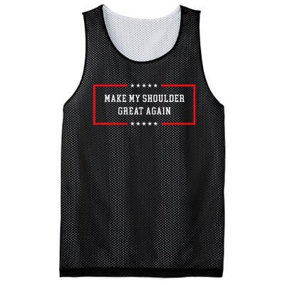 Make My Shoulder Great Again Funny Post Surgery Mesh Reversible Basketball Jersey Tank