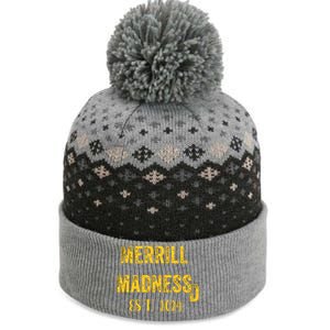 Merrill Madness Sd Baseball Season Funny The Baniff Cuffed Pom Beanie