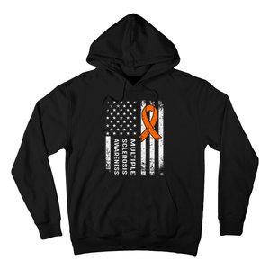 MS Multiple Sclerosis Awareness Orange Ribbon Hoodie