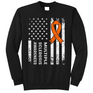 MS Multiple Sclerosis Awareness Orange Ribbon Sweatshirt