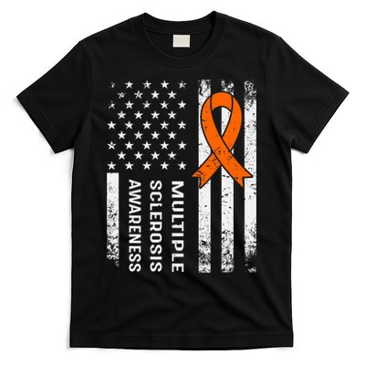 MS Multiple Sclerosis Awareness Orange Ribbon T-Shirt