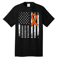 MS Multiple Sclerosis Awareness Orange Ribbon Tall T-Shirt