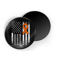 MS Multiple Sclerosis Awareness Orange Ribbon Magnet