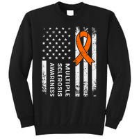 MS Multiple Sclerosis Awareness Orange Ribbon Tall Sweatshirt