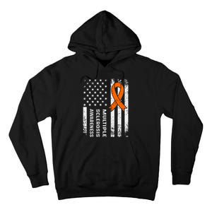 MS Multiple Sclerosis Awareness Orange Ribbon Tall Hoodie