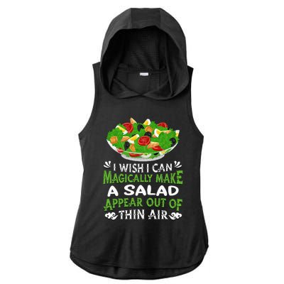 Magically Make Salads Appear Out Of Thin Air Salad Ladies PosiCharge Tri-Blend Wicking Draft Hoodie Tank