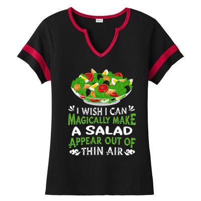 Magically Make Salads Appear Out Of Thin Air Salad Ladies Halftime Notch Neck Tee