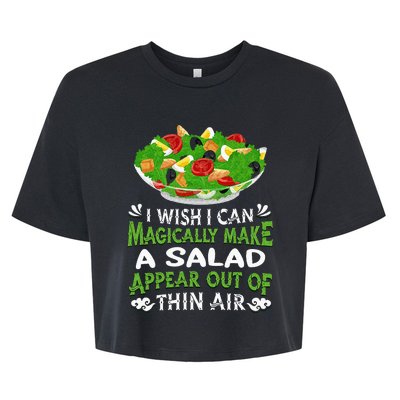 Magically Make Salads Appear Out Of Thin Air Salad Bella+Canvas Jersey Crop Tee