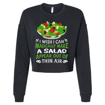 Magically Make Salads Appear Out Of Thin Air Salad Cropped Pullover Crew