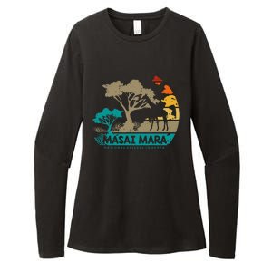 Masai Mara Safari National Reserve Kenya Serengeti Wildlife Womens CVC Long Sleeve Shirt