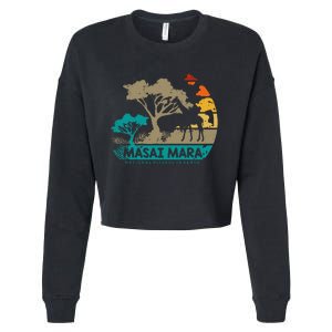 Masai Mara Safari National Reserve Kenya Serengeti Wildlife Cropped Pullover Crew