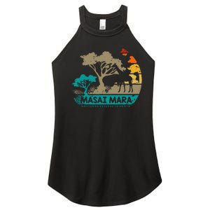 Masai Mara Safari National Reserve Kenya Serengeti Wildlife Women's Perfect Tri Rocker Tank