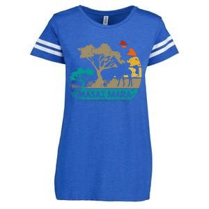 Masai Mara Safari National Reserve Kenya Serengeti Wildlife Enza Ladies Jersey Football T-Shirt