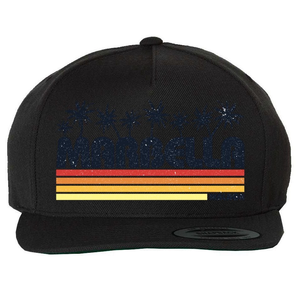 Marbella Malaga Spain Retro Beach Tourism Gift Wool Snapback Cap