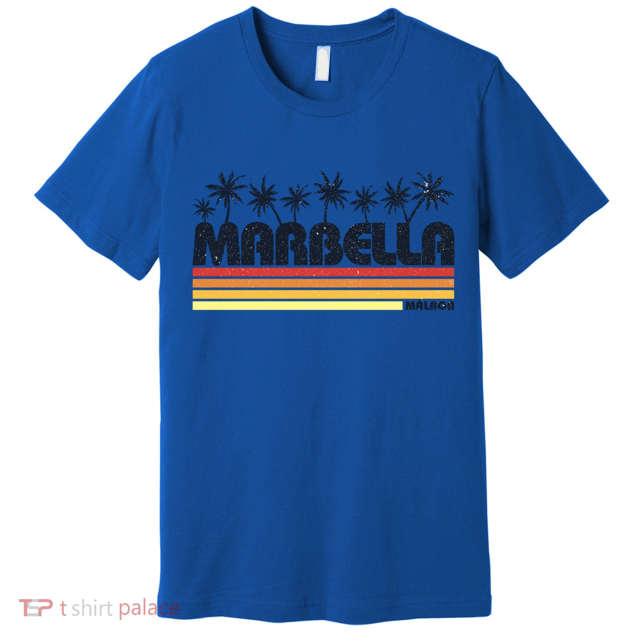 Marbella Malaga Spain Retro Beach Tourism Gift Premium T-Shirt