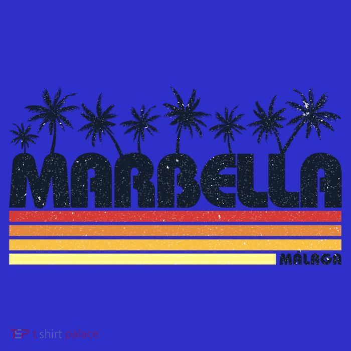 Marbella Malaga Spain Retro Beach Tourism Gift Baby Bodysuit
