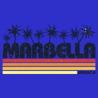Marbella Malaga Spain Retro Beach Tourism Gift Kids T-Shirt
