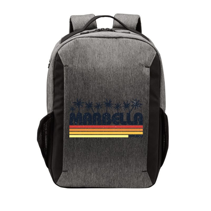 Marbella Malaga Spain Retro Beach Tourism Gift Vector Backpack