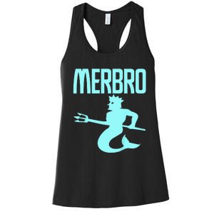 Majestic Merbro Swimming Merman Design Women's Racerback Tank