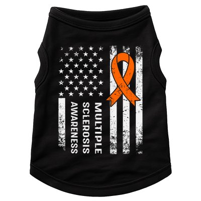 MS Multiple Sclerosis Awareness Orange Ribbon Doggie Tank