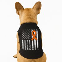 MS Multiple Sclerosis Awareness Orange Ribbon Doggie Tank