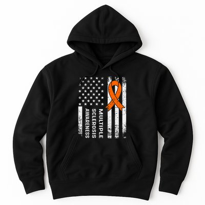 MS Multiple Sclerosis Awareness Orange Ribbon Hoodie